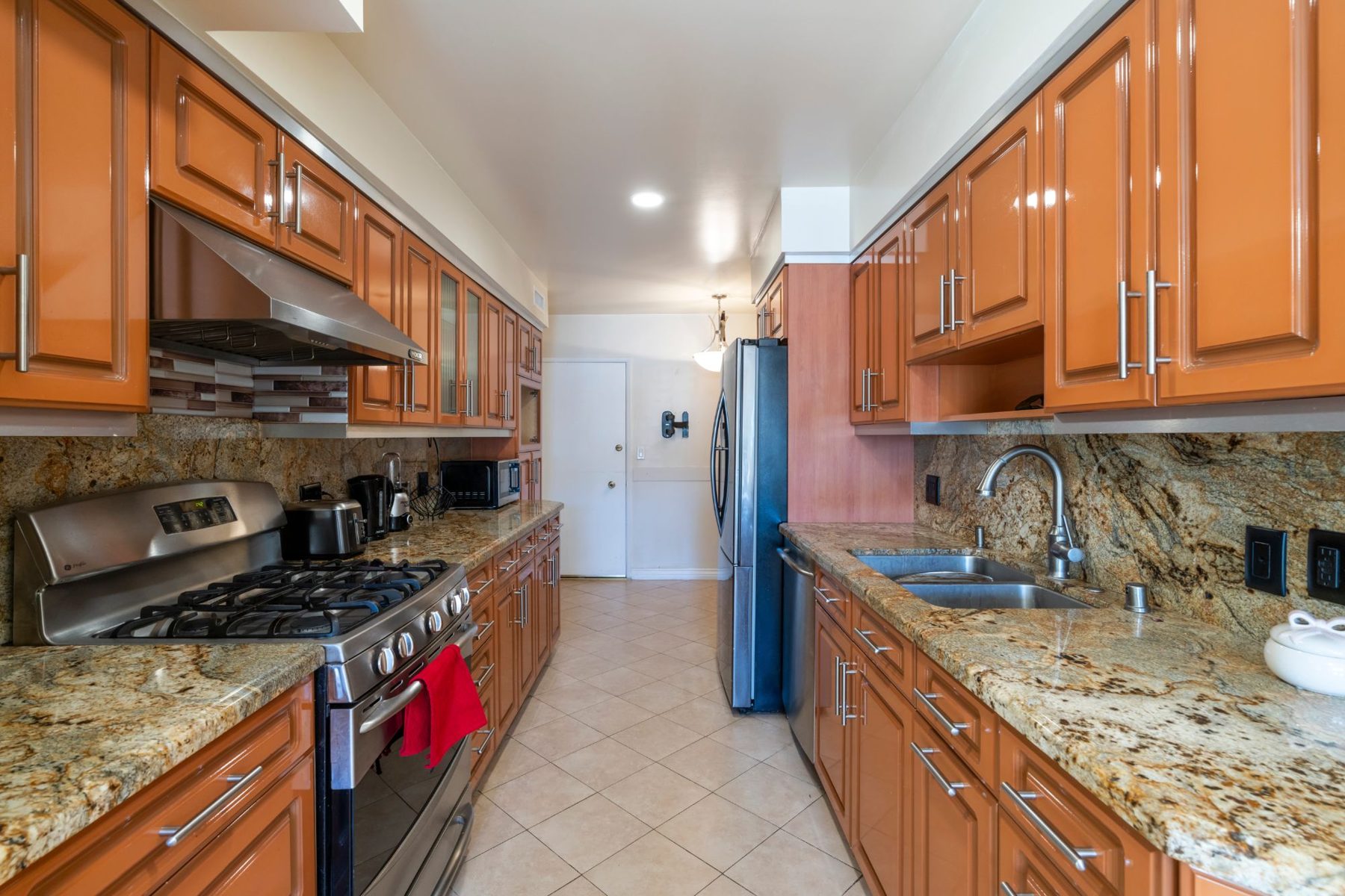 Kitchen with granite counters